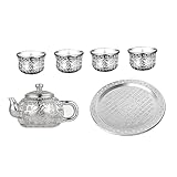 Tasse de stockage d'alcool - cette théière et cette tasse sont faciles à utiliser, et nous sommes équipés d'une soucoupe pour récipients, support de style chinois pour