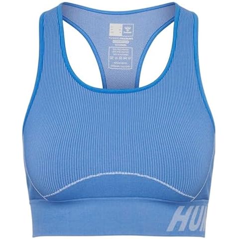 hummel Christel Seamless Sports Bra in Blue Cover