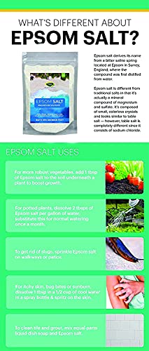 Image of Thanjai Natural Epsom Bath Salt 10kg for Muscle Relief, Relieves Aches & Pain Granule Magnesium Sulphate) for Plants, Gardening,Water Soluble Fertilizer,Soil Manure