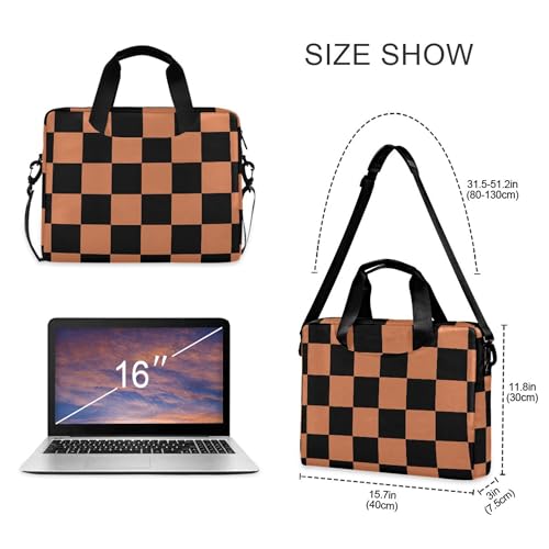Maletín para portátil 13-15.6 pulgadas ALAZA negro y naranja miniatura 4