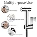 WiPPhs Handheld Bidet Sprayer for Toilet, Stainless Steel Hand Bidet Diaper Sprayer for Bidets Attachment, Dual Function Shattaf with Hose, Brushed Nickel