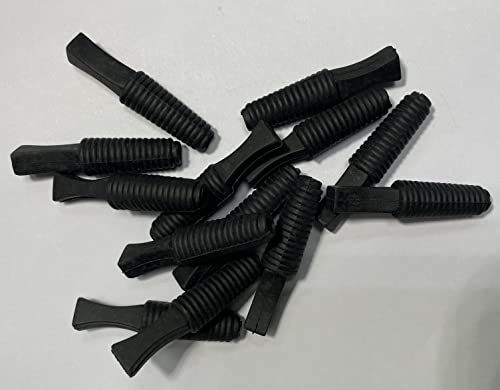 Image of Protection Force Ribbed Tapered Insert Plug Stopper for 11 /32 inch 3 /8 inch 8-10mm ID Hole Thread Tube Bottle Openning (Pack of 20) Reusable Rubber