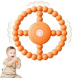 Sensory Chew Toys,Teething Toys 6-12 Months,Apply To Autism, Adhd, Anxiety,Helps Improve Oral Movement, Stimulate Speech,Best Gifts For Kids With Autism (Orange)