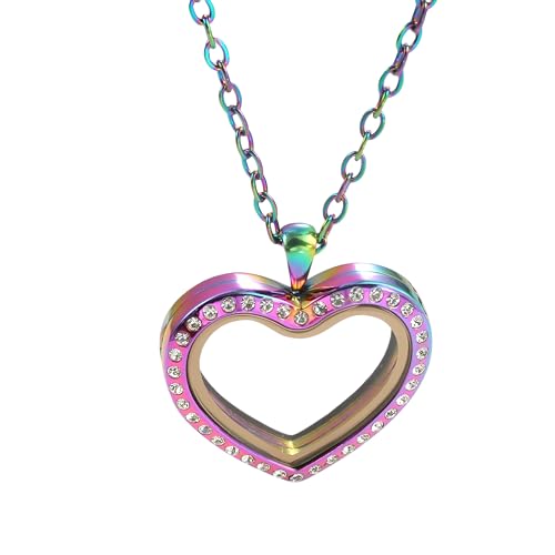 Collier pendentif photo médaillon coeur pour couple fusionnel