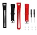 Produktbild WEINISITE Armband für Garmin vívosmart HR +, Soft Silikon Ersatzarmband für Garmin vívosmart HR Plus (Schwarz+Rote)