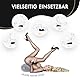 Liebesfreunde® Sexkissen für Paare aufblasbar - Sex Kissen mit Bezug I Keilkissen Lendenkissen, hellgrau
