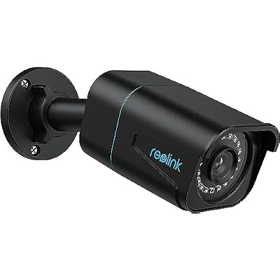 REOLINK 4K/8MP Security Bullet PoE IP Camera,Surveillance Outdoor Indoor,Human/Vehicle/Pet Detection,100ft IR Night Vision,Work with Smart Home,Up to 256GB microSD Card,RLC-810A(Black)