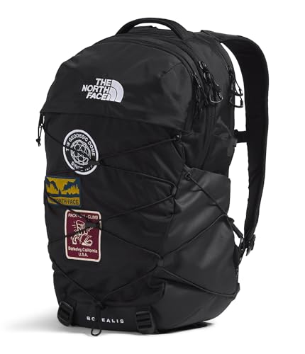 The North Face Borealis Laptop Pack, Blk U Borealis Patch/Wht, OSFA