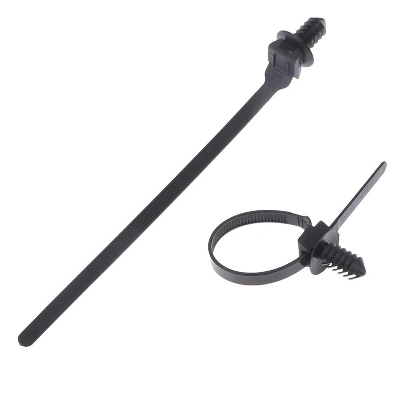 Attache de câble amovible filetée en nylon et plastique pour véhicule, moto, harnais de voiture