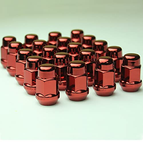 Amazon.co.jp: Wheel Nut Collar Nut, Steel Nut, Red, Red, 16 Pieces