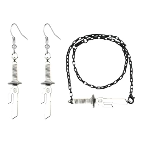 KANGSHUN Toji Fushiguro Sword Bracelet Earrings Set Cosplay Anime Fushiguro Jujitsu Kaisen Toji Costume Weapon Prop Accessories (earring+bracelet) Cover