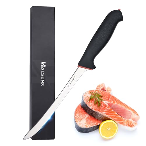 HALSENX 8.5 Inch Stiff Fillet Knife
