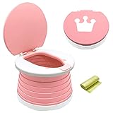 Portable Potty for Toddler Travel,Foldable Potty Seat Training Toilet for Kids,Travel Potty Chair...