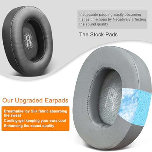 SOULWIT Cooling Gel Replacement Earpads for JBL E55BT(E55 BT) Over-Ear Wireless Headphones - Image 4