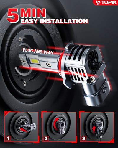 TOPIK 9005/HB3 LED Bulb | 50,000LM High Beam Upgrade - Image 5