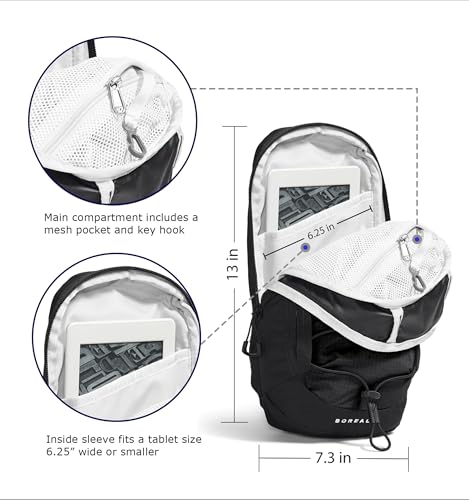 Image of THE NORTH FACE Borealis SIing Bag | Crossbody Adjustable Strap, Water Repellent Finish, Multiple Compartments, Tablet Sleeve