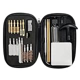 ELVO Gun Cleaning Kit 21 Piece Set Brass Components Cleaning Kit for .22,.357,.38,9mm .45 Caliber Handgun Owners