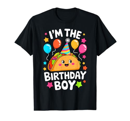 Tacos Birthday Boy Tacos Tema Bday Party Costume Maglietta