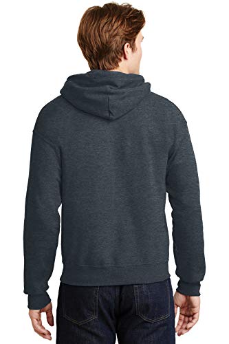 Image of Hooded Pullover Sweat Shirt Heavy Blend 50 /50 7.75 oz. by Gildan (Style# 18500) (XX-Large, Dark Heather)