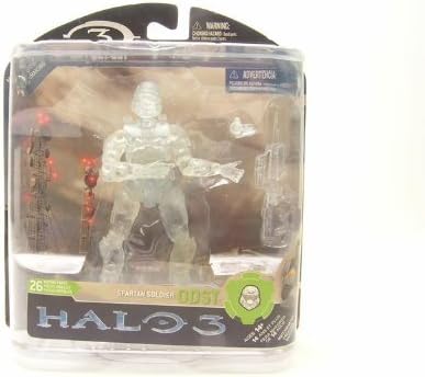 Halo 3 Mcfarlane Toys Series 3 Exclusive Action Figure Active Camo Spartan Soldier ODST with Battle Rifle and Grenade