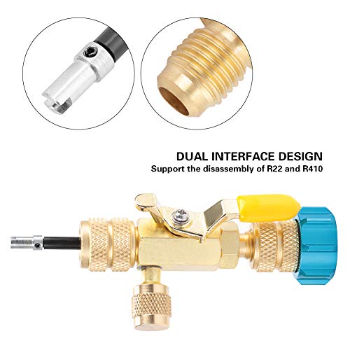Herramienta para remover núcleo de válvula HVAC bronce miniatura 4