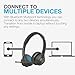 JLab Go Work 2nd Gen Wireless Headset with Microphone - 55+H PC Bluetooth Headset or USB C Dongle, Noise Cancelling Mic, Multipoint, On Ear Wired or Wireless Office Laptop Computer Headsets