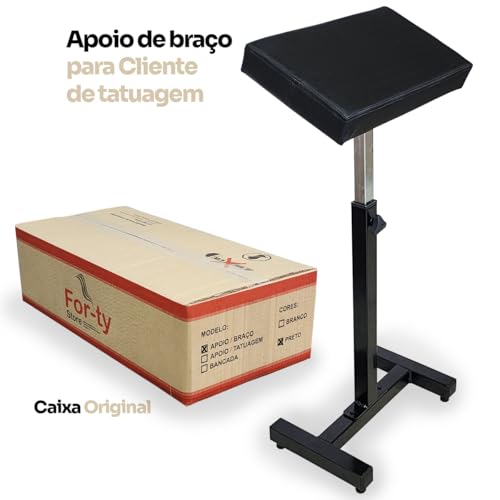 Suporte de Apoio de Braço Tattoo Largo Mesa Regulagem Altura
