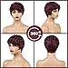 BOBCOO Pixie Cut Wig Short Wigs for Black Women Short Pixie cut Wigs for Black Women (Burgundy)