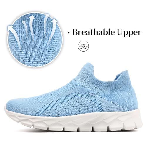 Image of Womens Shoes Running Walking Sneakers Slip On Sport Outdoor Casual Tennis Workout AthleticGym Shoes Lightweight Comfortable Fashion Fitness Shoes