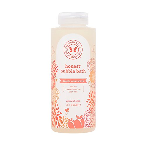 Honest Deeply Nourishing Hypoallergenic Bubble Bath With Naturally Derived Botanicals, Apricot Kiss, 12 Fluid Ounce