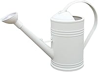 Vista 1 de KLKCMS Regadera con cabezal desmontable de 1.8 L, regadera pequeña y larga para jardín, flores, plantas, jardinería, color blanco