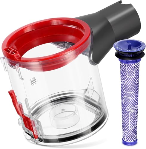 WYWY.Wide Upgraded Dust Bin Compatible with Dyson V7 V8 SV10 SV11 Vacuum Cleaner Canister, Dust Container Replacement for Dyson V7 V8 Bin Part No.967699-01