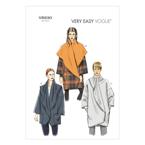 Vogue V8930 Misses' Jacket Sewing Template Y Size
