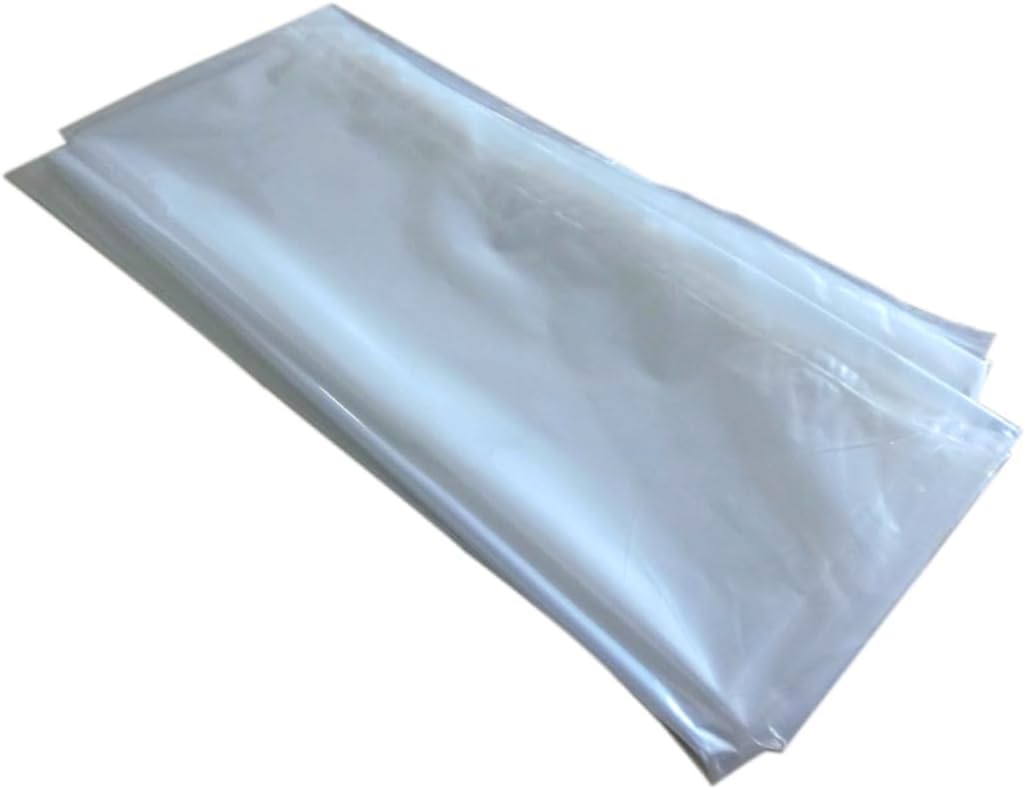 Amosfun Transparent Plastic Mattress Cover with Heavy-Duty Protection Fits Standard Extra-Long Pillow-top Mattresses for Storage and Moving Prevents Stains and Dust