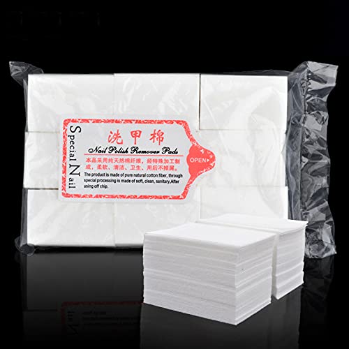 100 Stück Fusselfrei Nagellackentferner Wattepads, Nagel Wischen Baumwolle Pads Nagelreinigungstücher Wischtücher Reinigung Pads für den Salon oder den Heimgebrauch – Bild 6