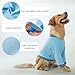 Aimydog Dog Recovery Sleeve with Elbow Protector, Recovery Suit for Dog Front Legs, Pet Long Sleeve Suit to Stop Licking, Soft Breathable Cone Collar Alternative for Male Female, Blue, S