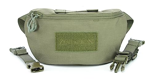 Hüfttasche Modular 1,8L mit MOLLE, abnehmbarem Gurt, Klettflausch, Karabiner und Rückfach für Ballistik – robuste Gürteltasche für Beruf, Freizeit, Outdoor, Taktik, Militär, Survival, Adventure