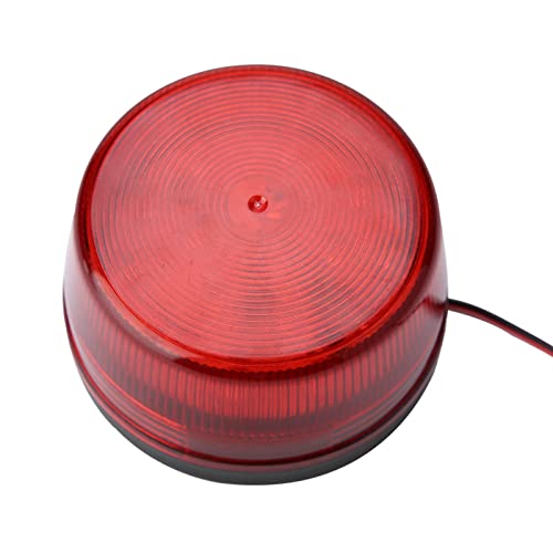 Msiud 12V Red LED Strobe Warning Light, Emergency Flashing Lights, ...