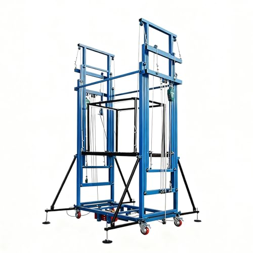 EASY LIFTING: Say goodbye to the difficulty of lifting weights! Electric Scaffold Lifts is equipped with an intelligent remote control that allows you to freely adjust the height at the touch of a button. Built-in 1600 watts high power pure copper motor, strong conductivity, long service life. Powerful and easy to operate.