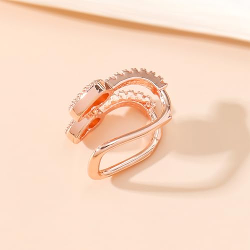 Image of Ear Cuffs Non Piercing Chunky Ear Cuff Earrings for Women Non Tarnish Clip on Cartilage Earrings Trendy Jewelry No Pierced Ears Fake Earring Set Fashion Accessories Jewelry Birthday Gifts
