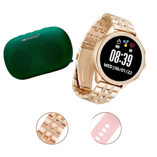 Fire-Turtle-Gen-9-Diamond-Strap-HD-Display-2-Straps-BT-Calling-Smartwatch-with-601-Mini-10W-Portable-Bluetooth-Speaker-with-6Hrs-Playtime-Wireless-Speaker-Bluetooth