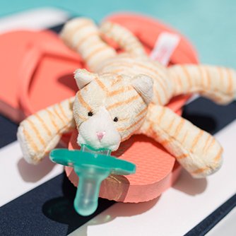 WubbaNub Infant Pacifier - Tabby Kitten