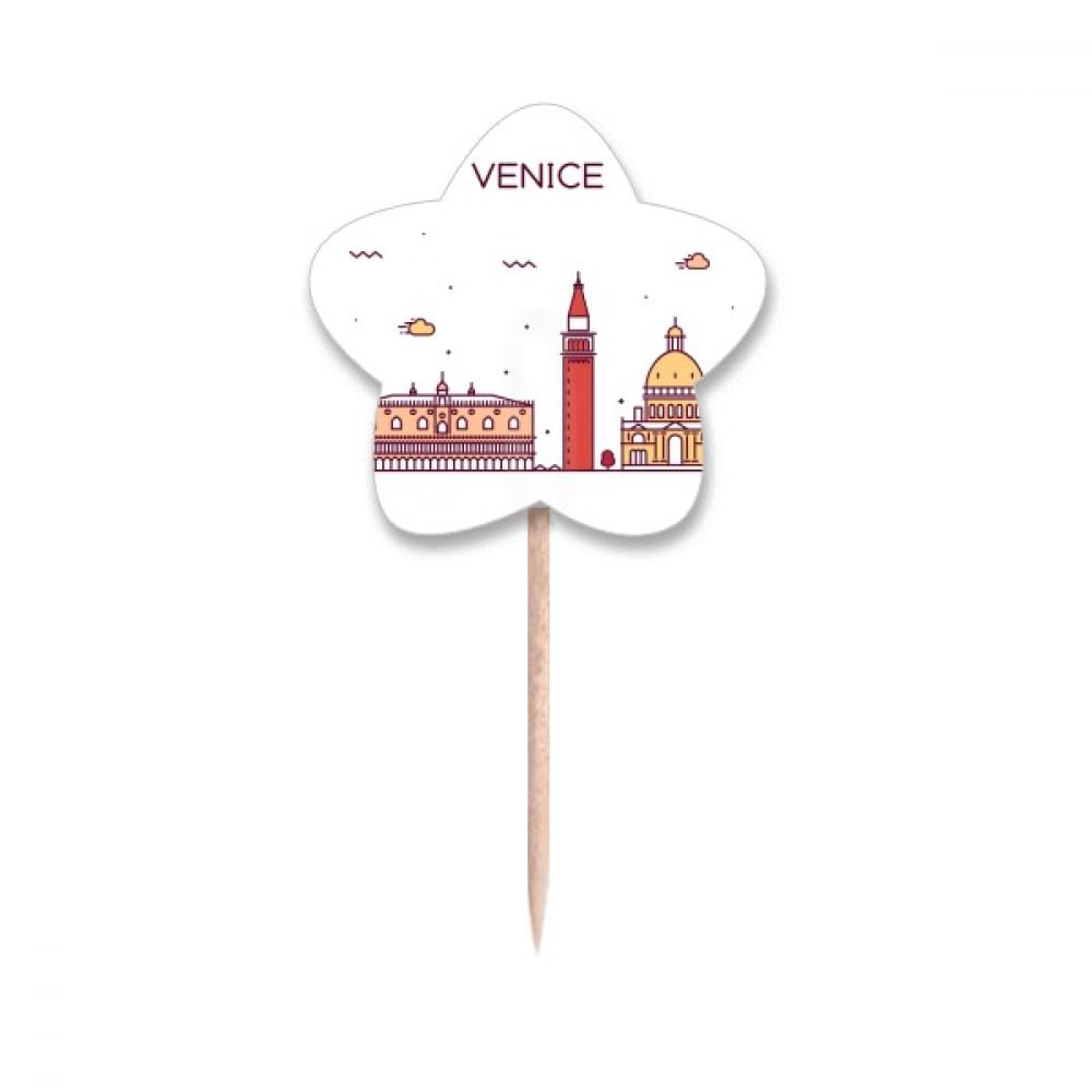 Cure-dents plats Venise Italie bois décoratif pour buffet cocktail