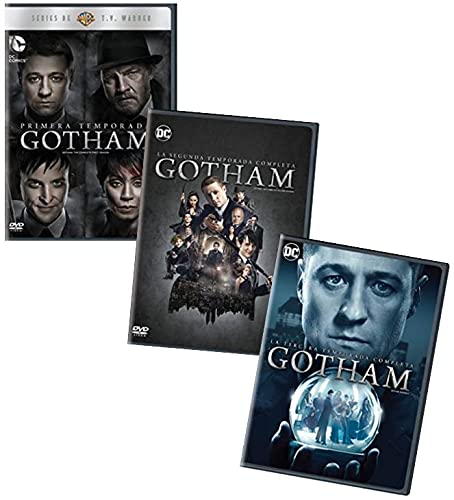 Gotham: The First Three Seasons Batman DVD Collection – The Complete First, Second & Third Seasons 1, 2, 3) [Region 1, Spanish Artwork]