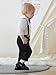 SALNIER Toddler Boy Suit Baby Boy Formal Outfit Set with Cotton Shirt Bow Tie Suspenders Pants for Wedding Birthday Party (White003,18-24 Months)