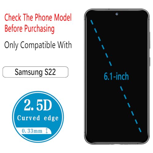Bencuku 2 Pack Privacy Screen Protector for Samsung Galaxy S22 by Bencuku - Used condition - Image 2