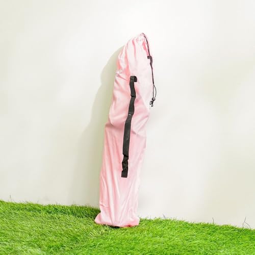 كرسي قابل للطي للاطفال | كرسي محمول خفيف الوزن قابل للطي للاطفال مثالي للتخييم والنزهات والحديقة وغرفة اللعب، لون بينك مقاس 32 32 53 سم