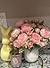 Artificial Peonies Silk Flowers, 4 Bundles Faux Peony Bouquet Florals Arrangements for Farmhouse Home Boho Wedding Table Centerpiece, Fake Plastic Flower Bulk for Vase Decoration (Light Pink)