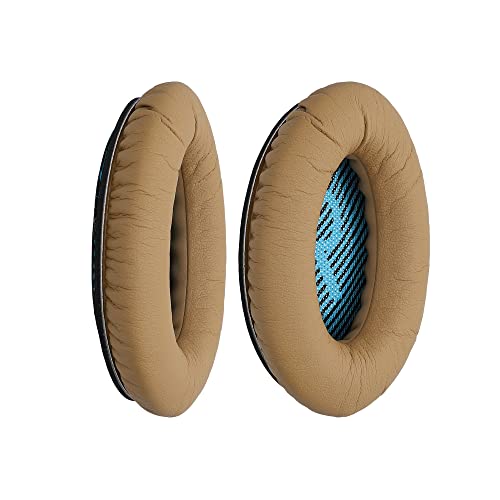 kwmobile Almohadillas compatibles con Bose Quietcomfort - 2X Almohadilla de Repuesto para Cascos y Auriculares en Cuero sintético
