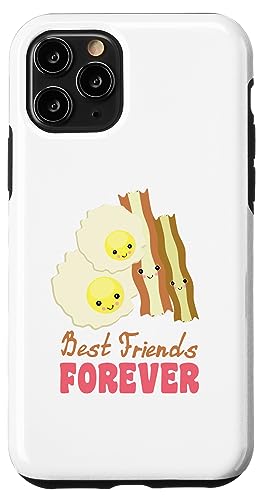 Image of iPhone 11 Pro Cute Kawaii Eggs and Bacon BFF Best Friends Forever Case